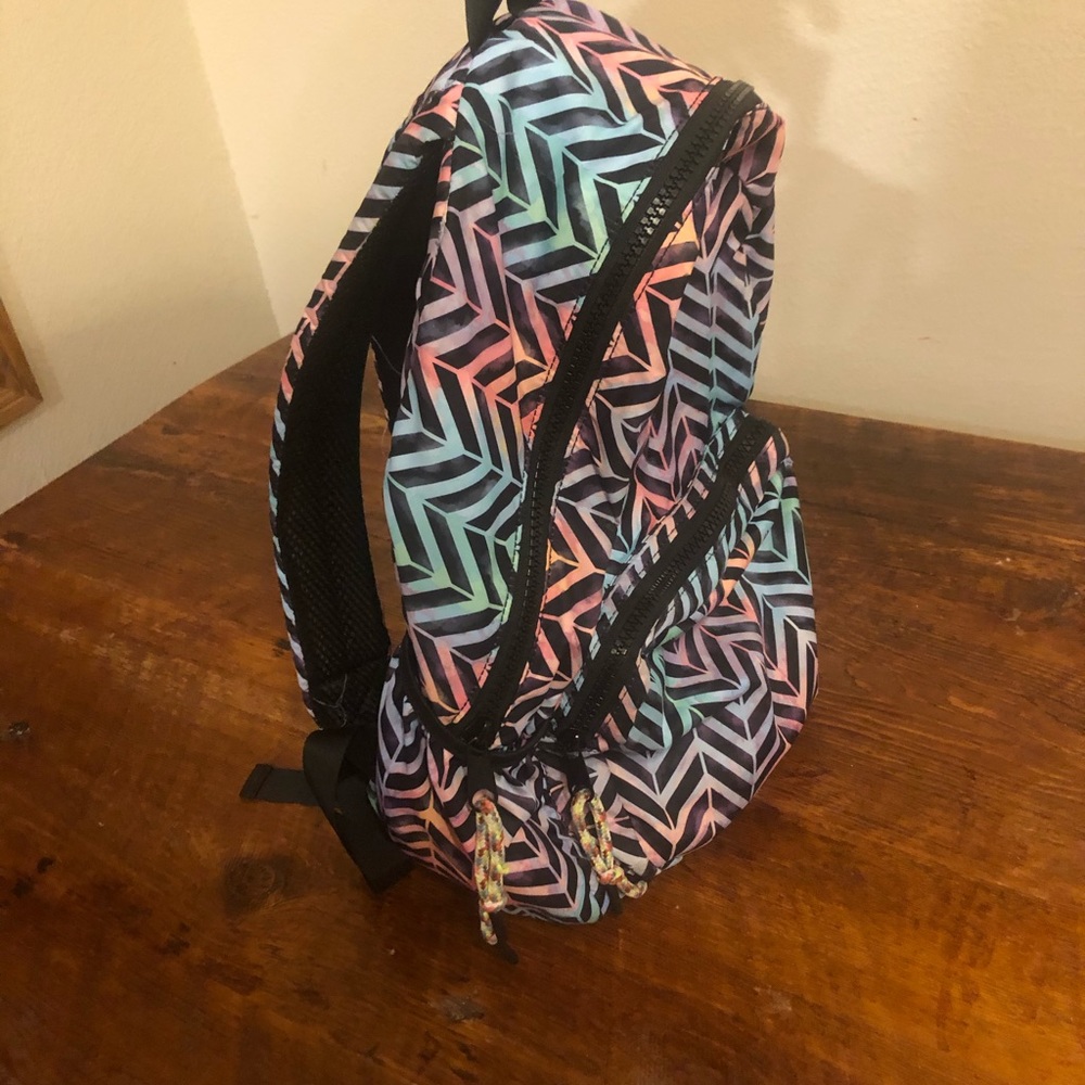 Striped multi color Backpack - Picture 2 of 2
